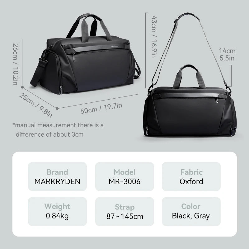 dimensions sac de voyage multifonctions 48 x 25 x 23 cm