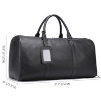 dimensions sac en cuir noir avec rangement chaussures 47X20X52 cm